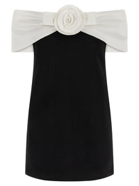 SELF PORTRAIT Self Portrait Women 'Black Crêpe Flower Mini' Dress