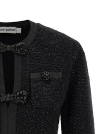 Self Portrait Women 'Black Sequin Knit Mini' Dress