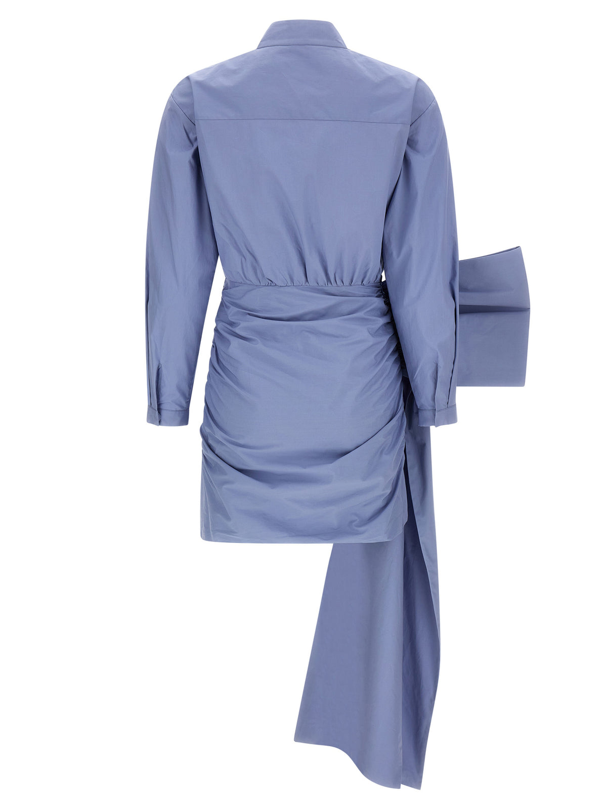 SELF PORTRAIT Self Portrait Women 'Blue Cotton Tie Side Mini' Dress
