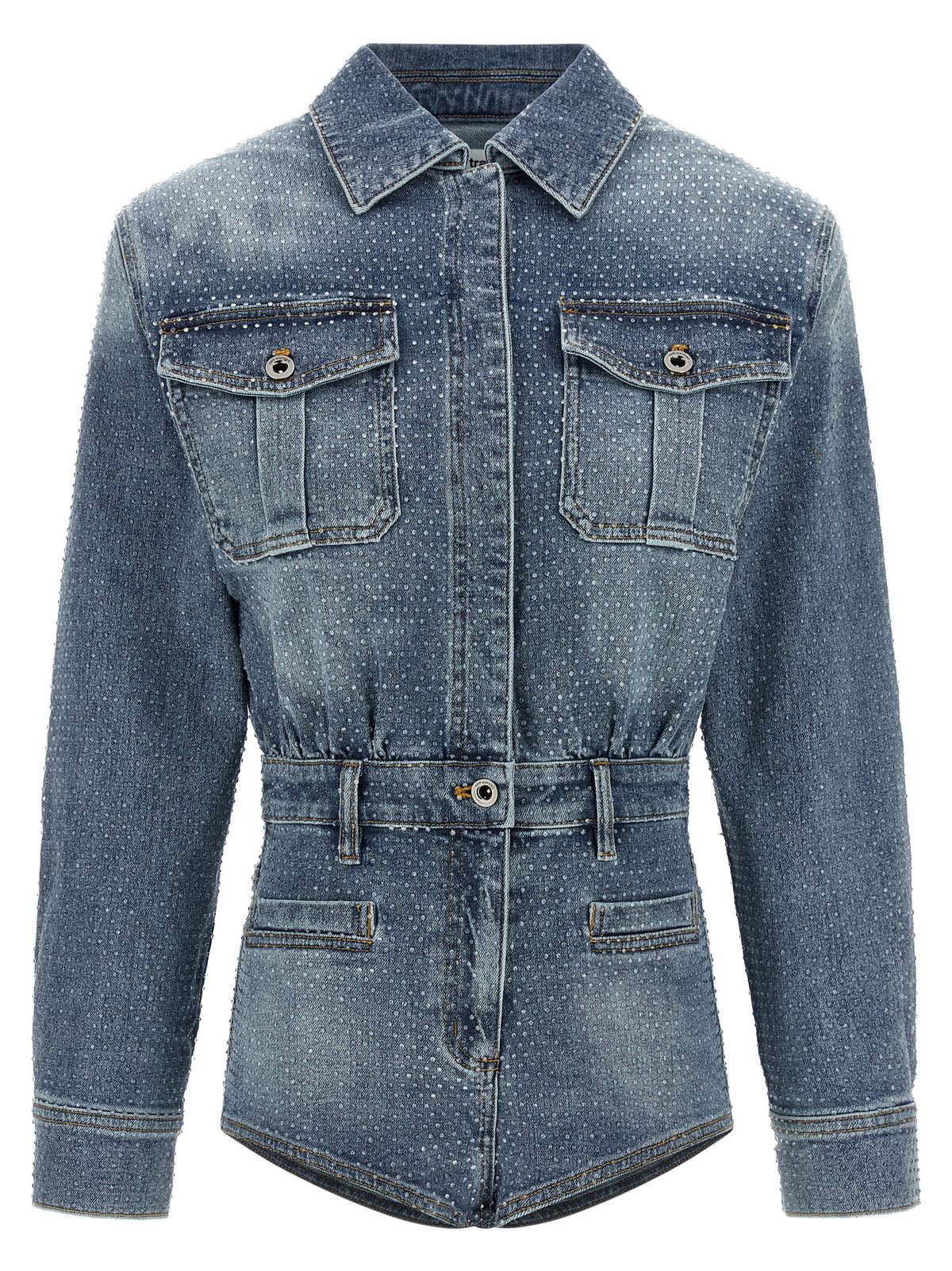 SELF PORTRAIT Self Portrait Women 'Rhinestone Denim' Jumpsuit