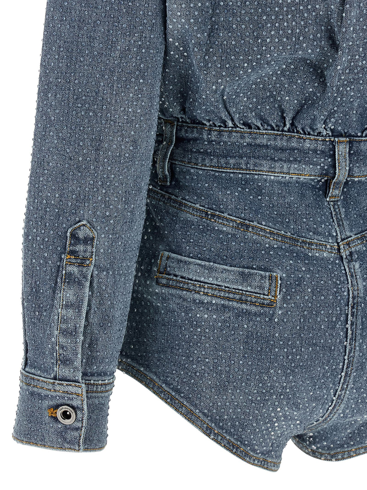 SELF PORTRAIT Self Portrait Women 'Rhinestone Denim' Jumpsuit