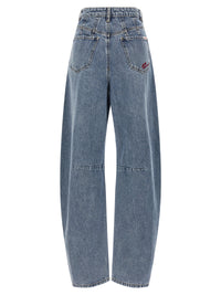 Self Portrait Women 'Blue Barrel Leg' Jeans