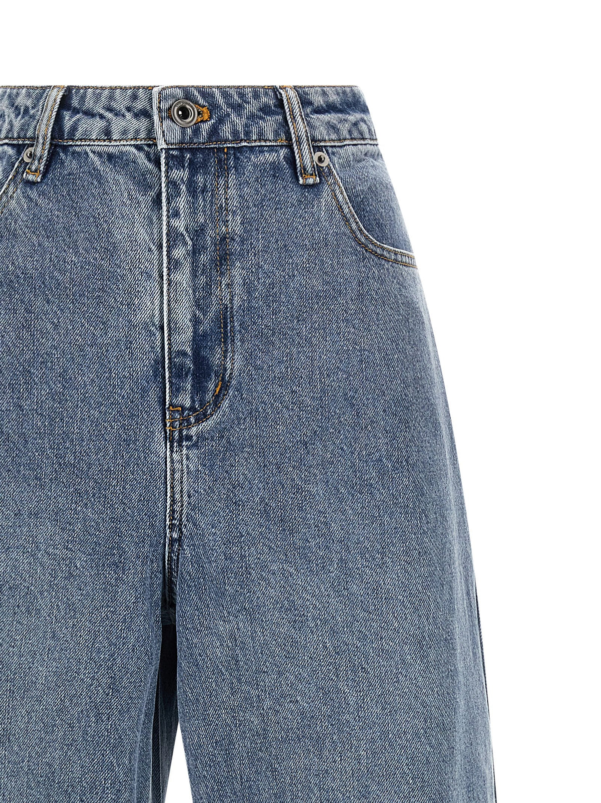 Self Portrait Women 'Blue Barrel Leg' Jeans