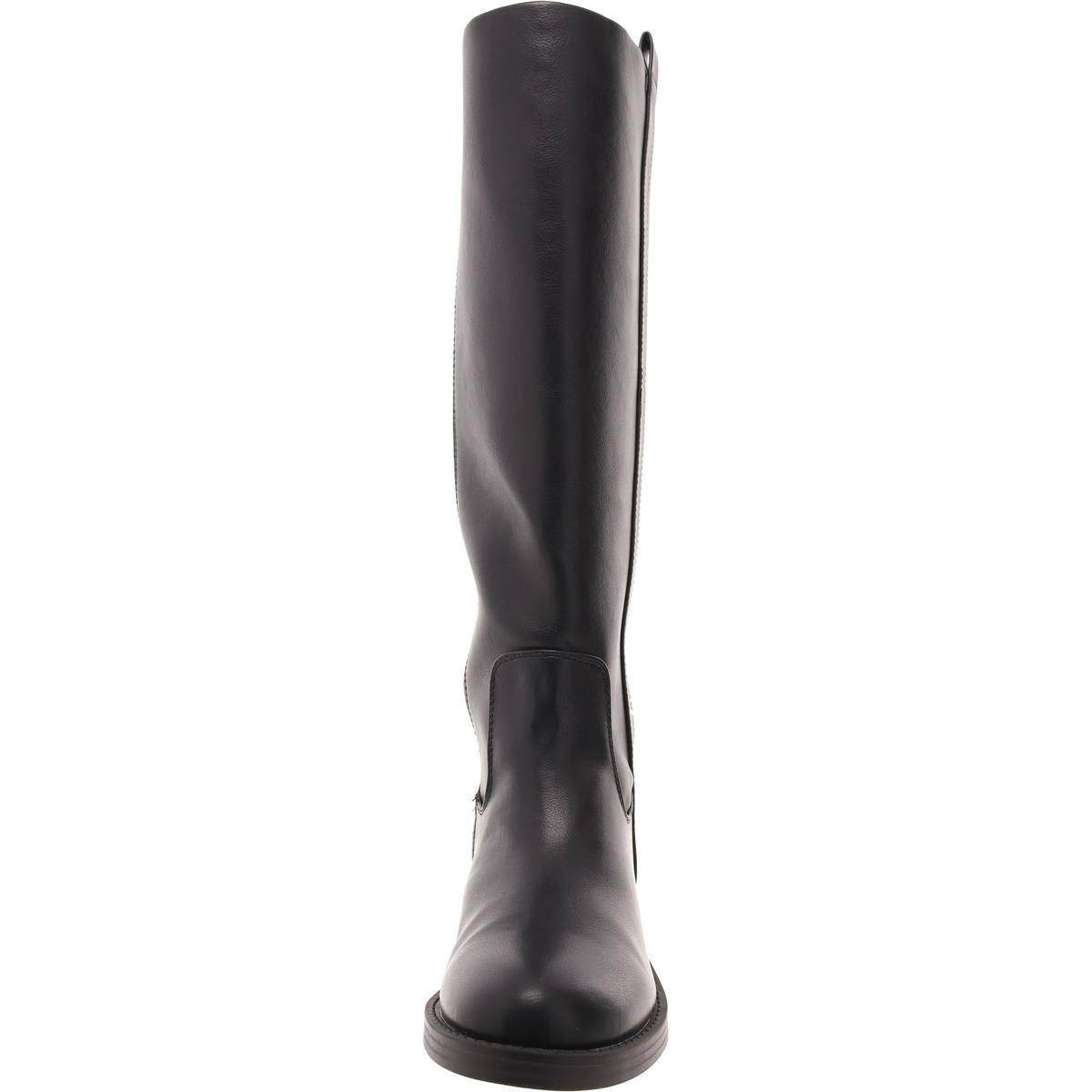 Pennie Womens Faux Leather Riding Knee-High Boots