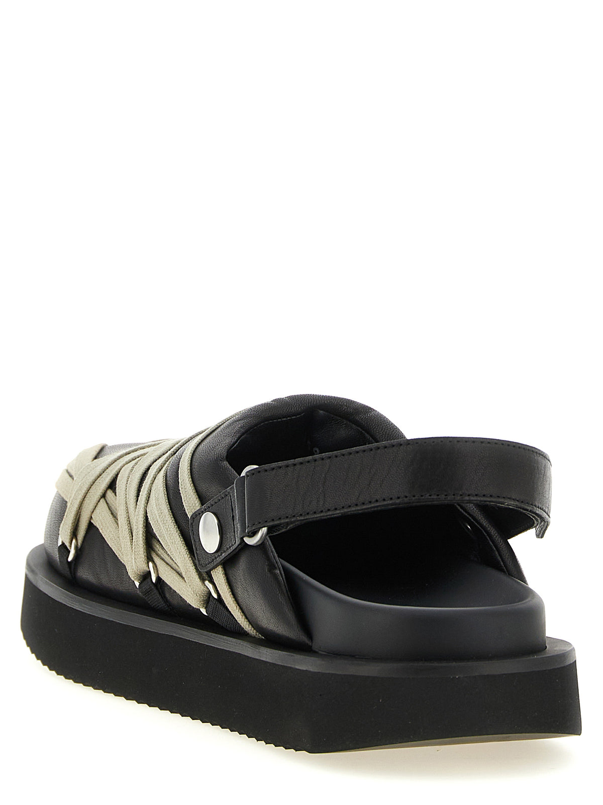 RICK OWENS Rick Owens Men 'Padded Megalace Platform' Sabots