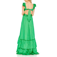 Womens Satin Maxi Evening Dress2