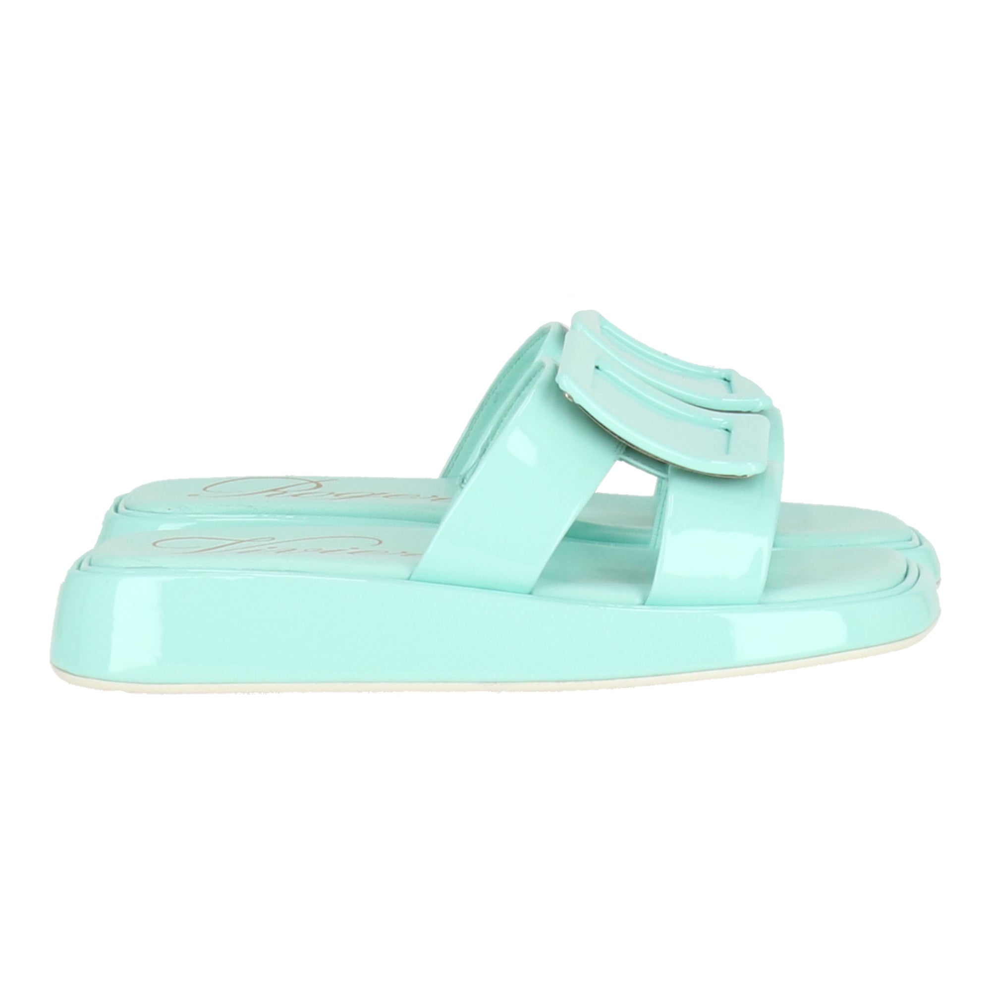 Roger Vivier Womens Green Mule