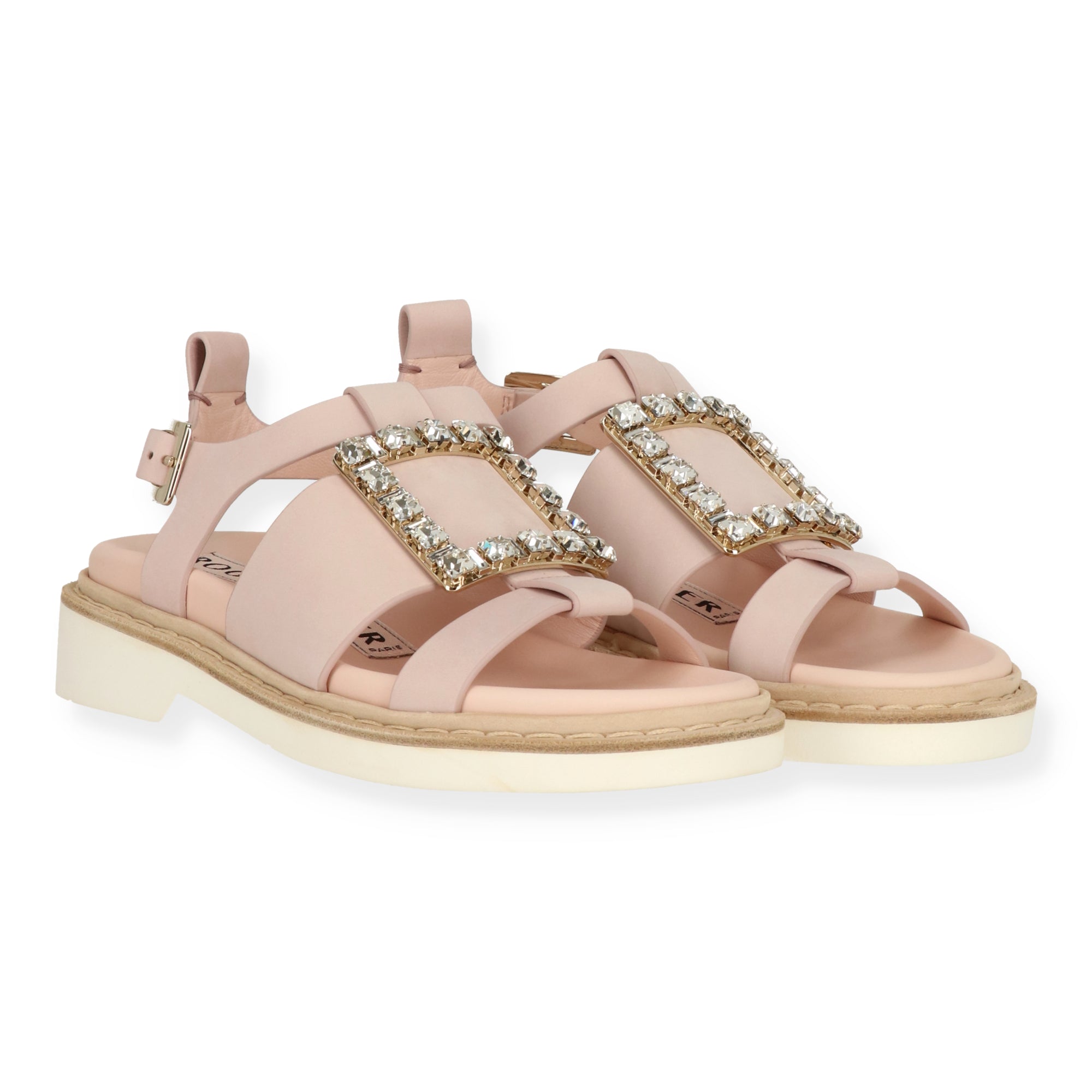 Roger Vivier Womens Light Pink Sandal