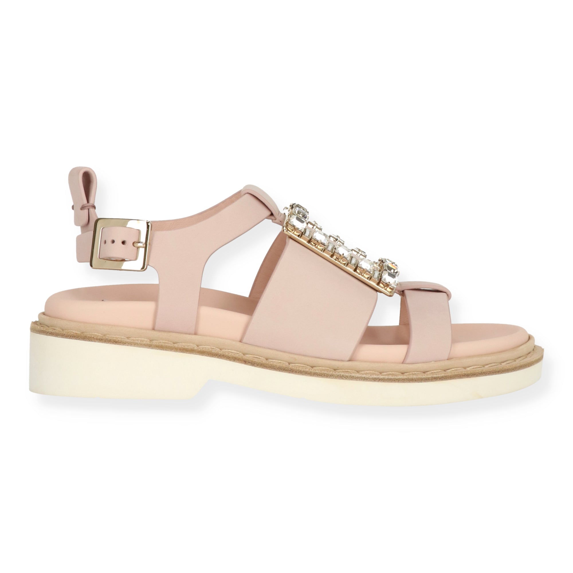 Roger Vivier Womens Light Pink Sandal