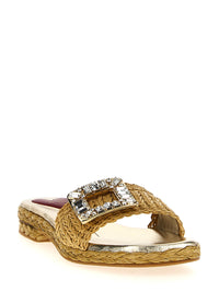 ROGER VIVIER Roger Vivier Women Raffia Jewel Sandals