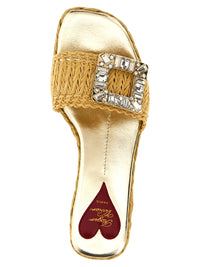 ROGER VIVIER Roger Vivier Women Raffia Jewel Sandals