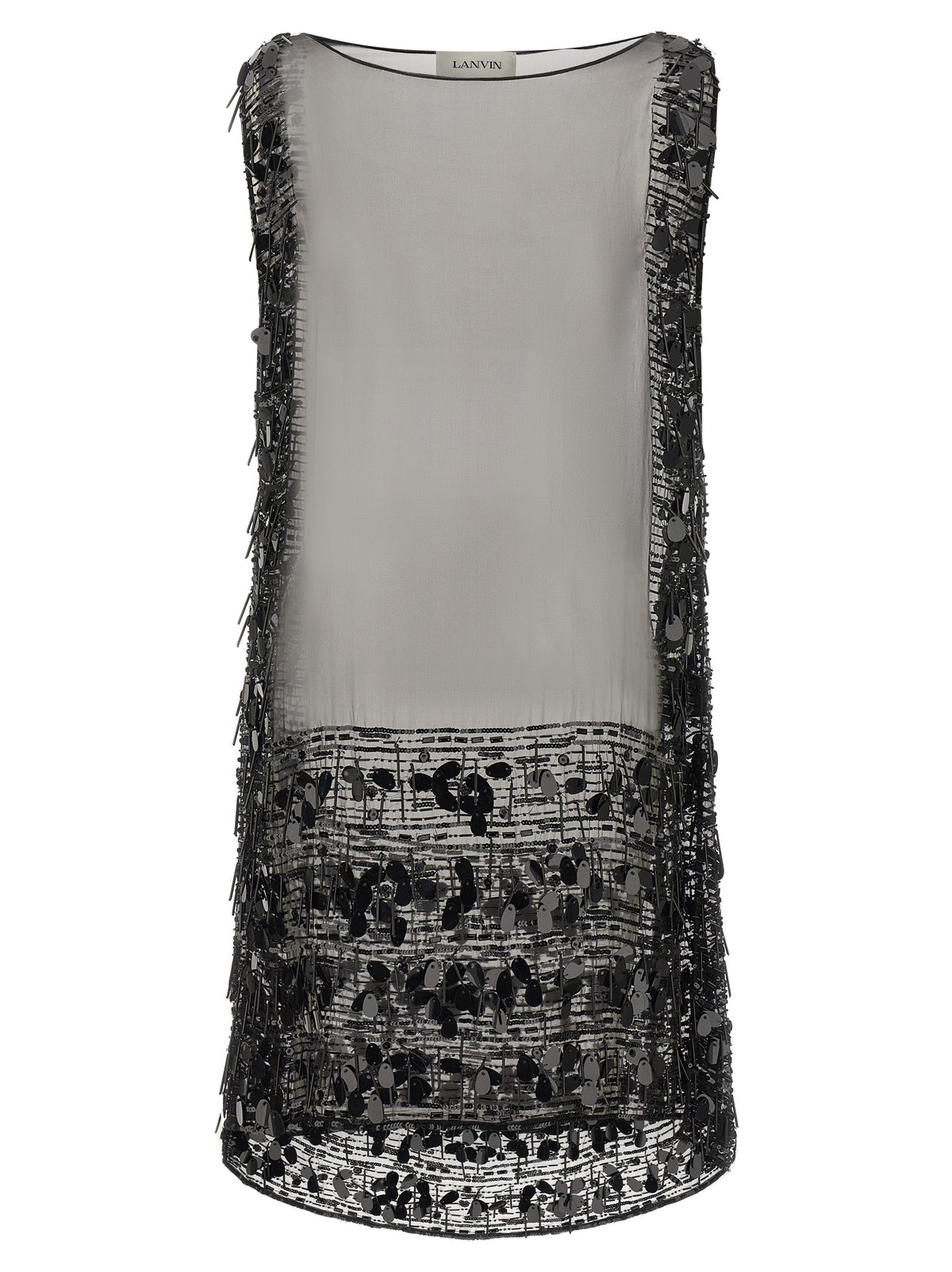Lanvin Women Embroidered Silk Tunic Dress