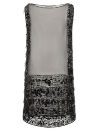 Lanvin Women Embroidered Silk Tunic Dress