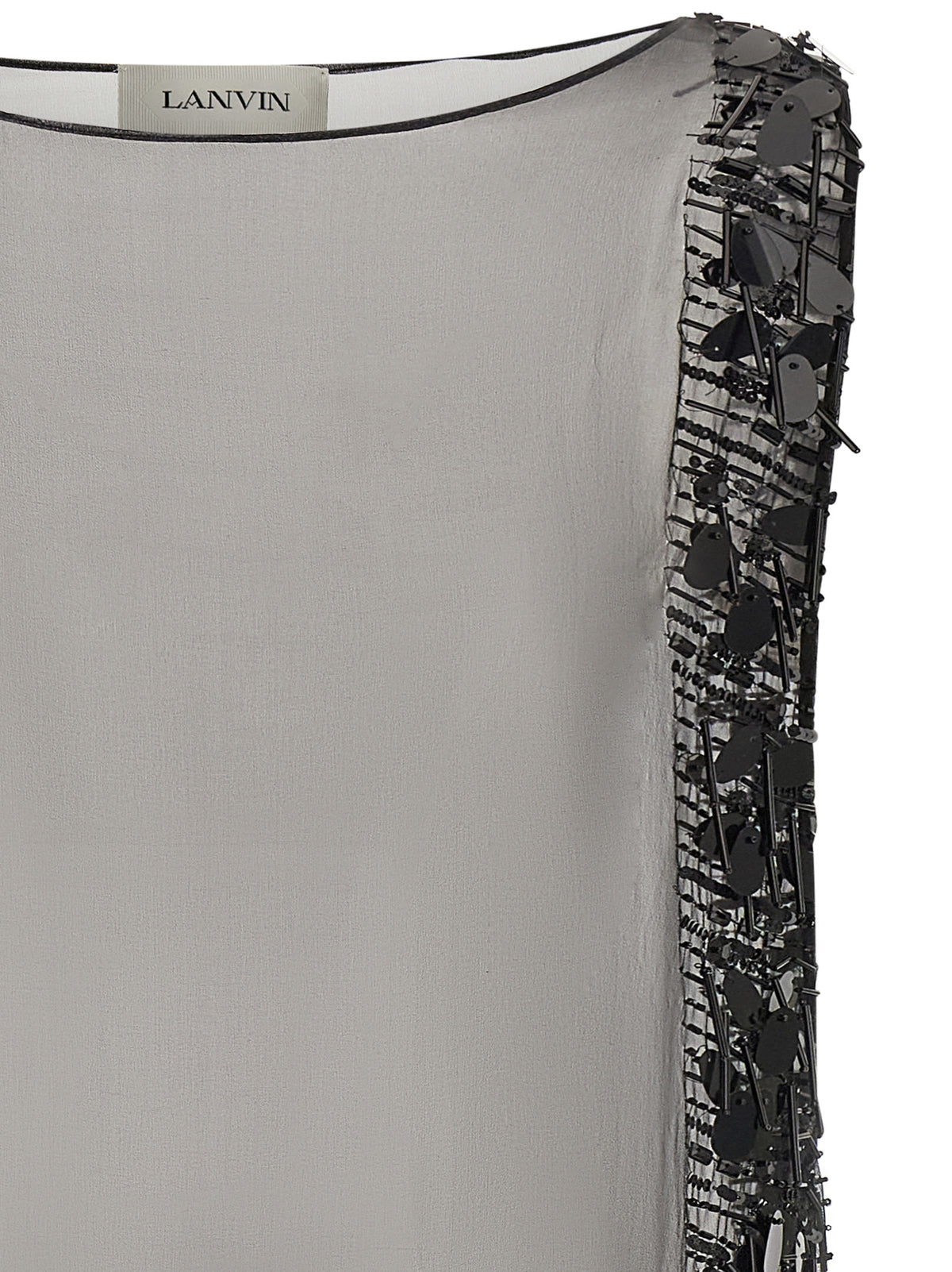 Lanvin Women Embroidered Silk Tunic Dress