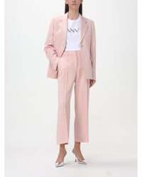 Lanvin Straight Leg Crepe Trousers Women Pink Pants