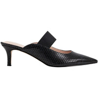 Myna 3 Womens Faux Leather Slip On Kitten Heels