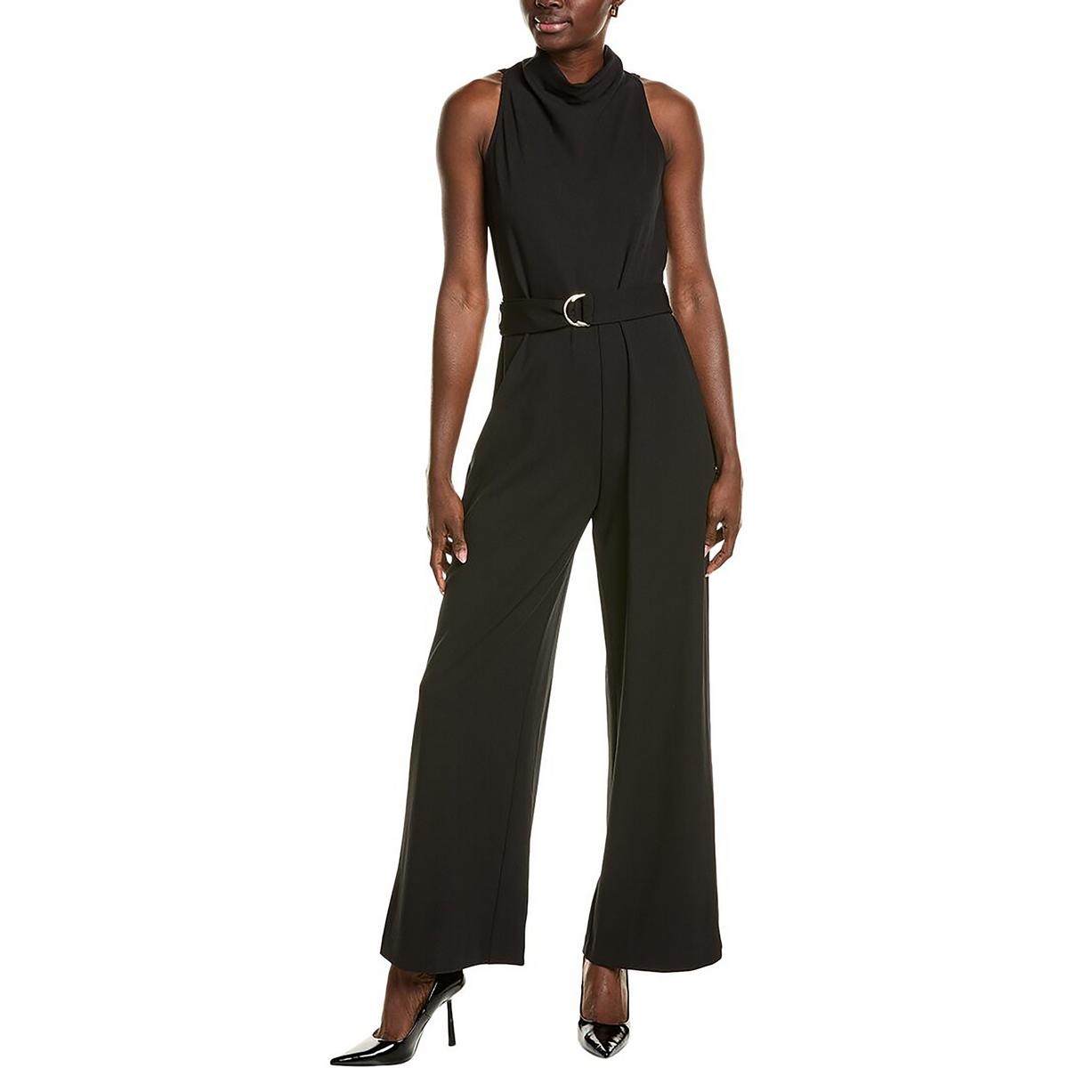Womens Solid Polyester Jumpsuit