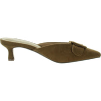 Vianna Womens Faux Suede Kitten Mules