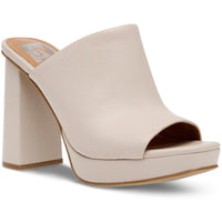 Womens Faux Leather Mule Sandals