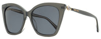 Jimmy Choo Cat Eye Rua /G Sunglasses MF7IR Pearled Gray 56mm Pearled Gray