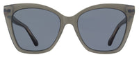 Jimmy Choo Cat Eye Rua /G Sunglasses MF7IR Pearled Gray 56mm