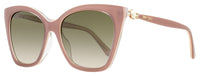 Jimmy Choo Cat Eye Sunglasses Rua /G Y9AHA Nude 56mm Nude