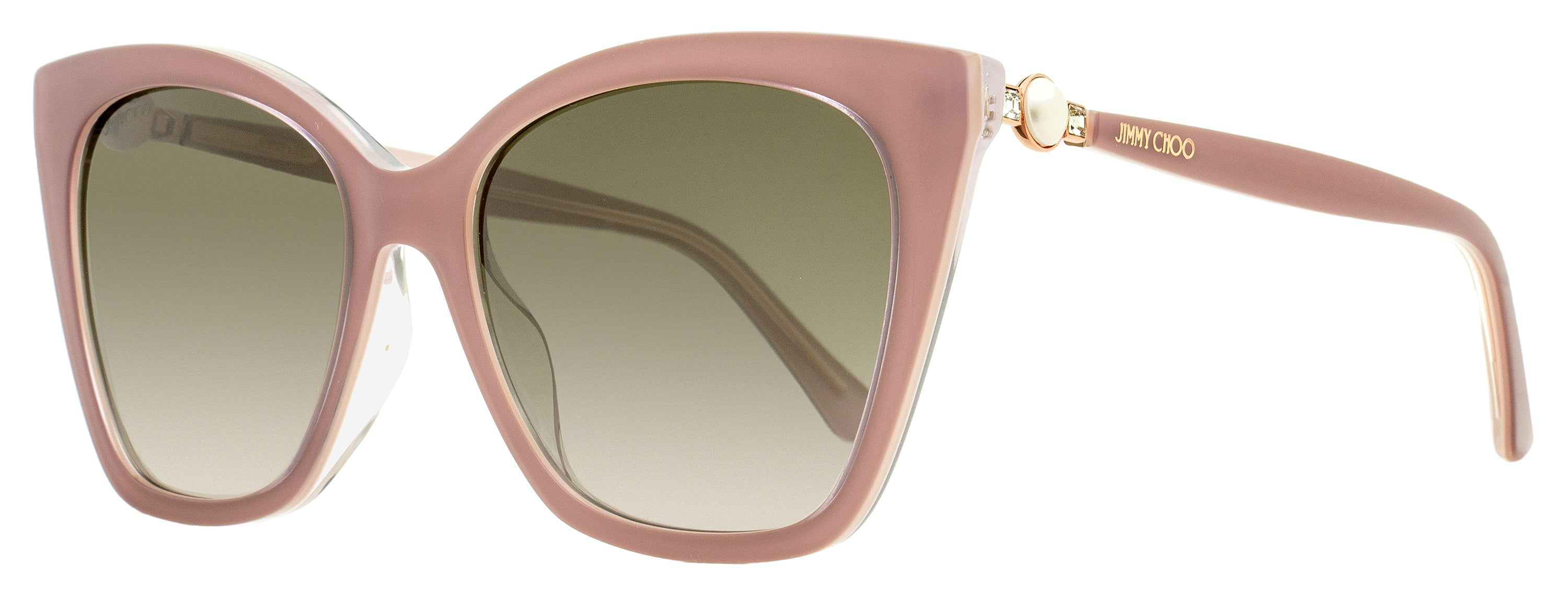 Jimmy Choo Cat Eye Sunglasses Rua /G Y9AHA Nude 56mm Nude