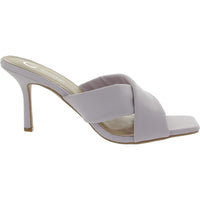 Oppal Womens Faux Suede Square Toe Heels