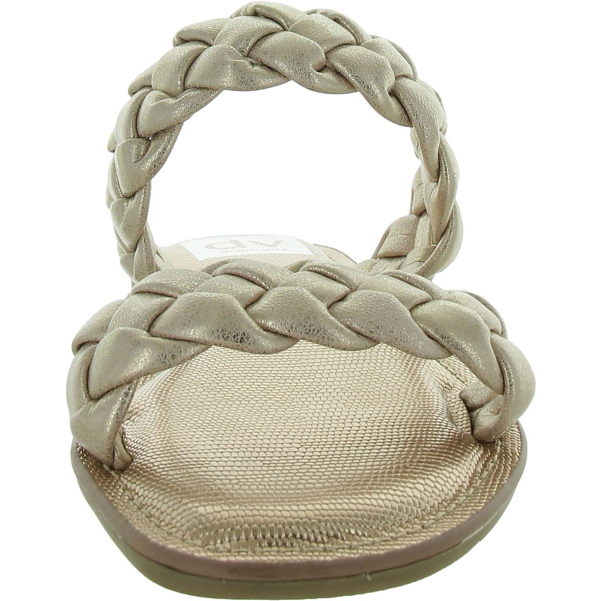 JOCEE Womens Strappy Braided Slide Sandals