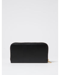 Tom Ford Zip Around Leather Wallet Chain Detail Women Black