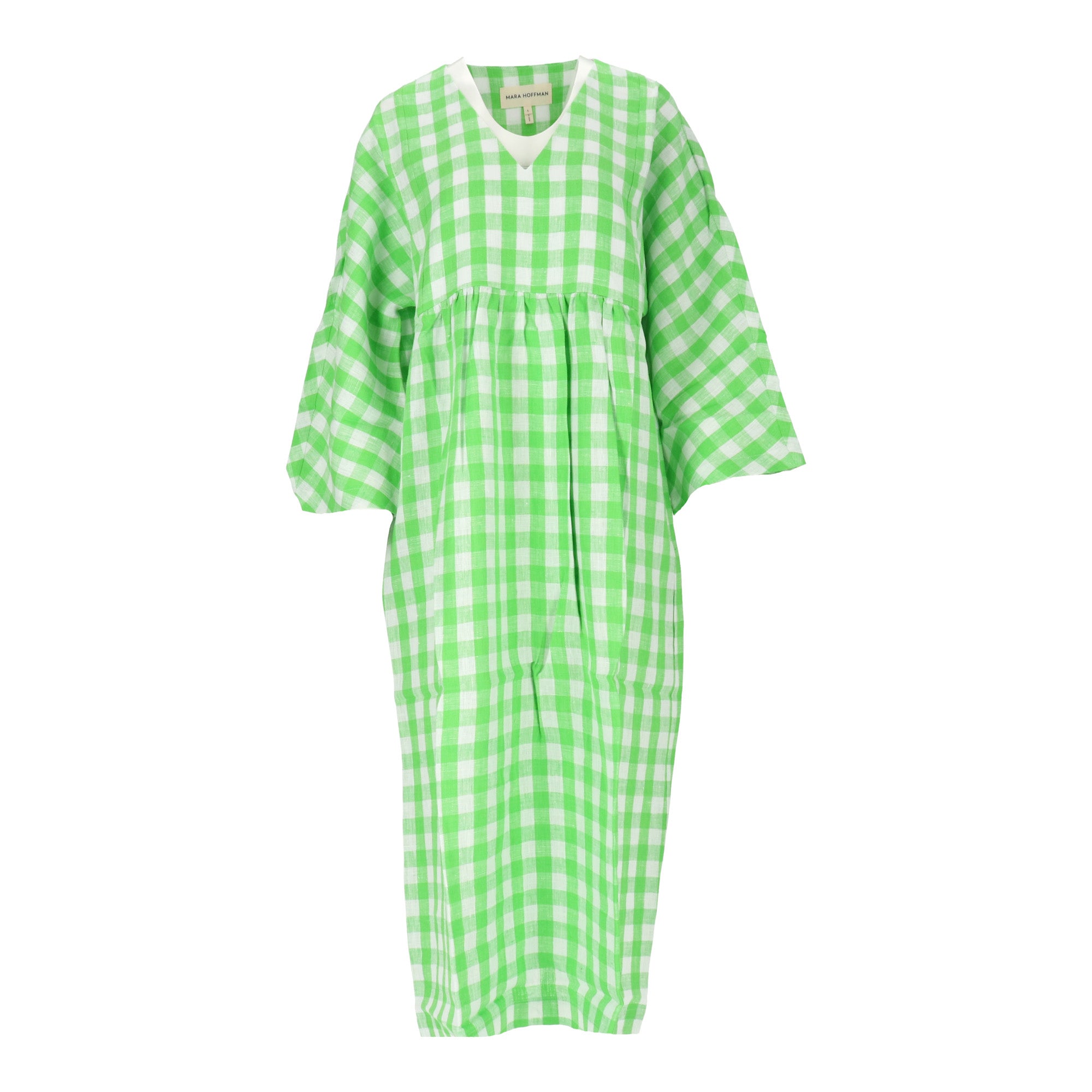 MARAHOFFM Mara Hoffman Womens Green/White Dress