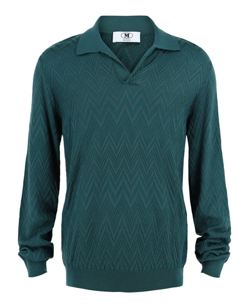 メンズ MISSONI check pattern knit polo イタリア製