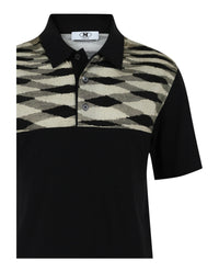 M Missoni M Missoni Mens Contrasting-Collar Polo Shirt