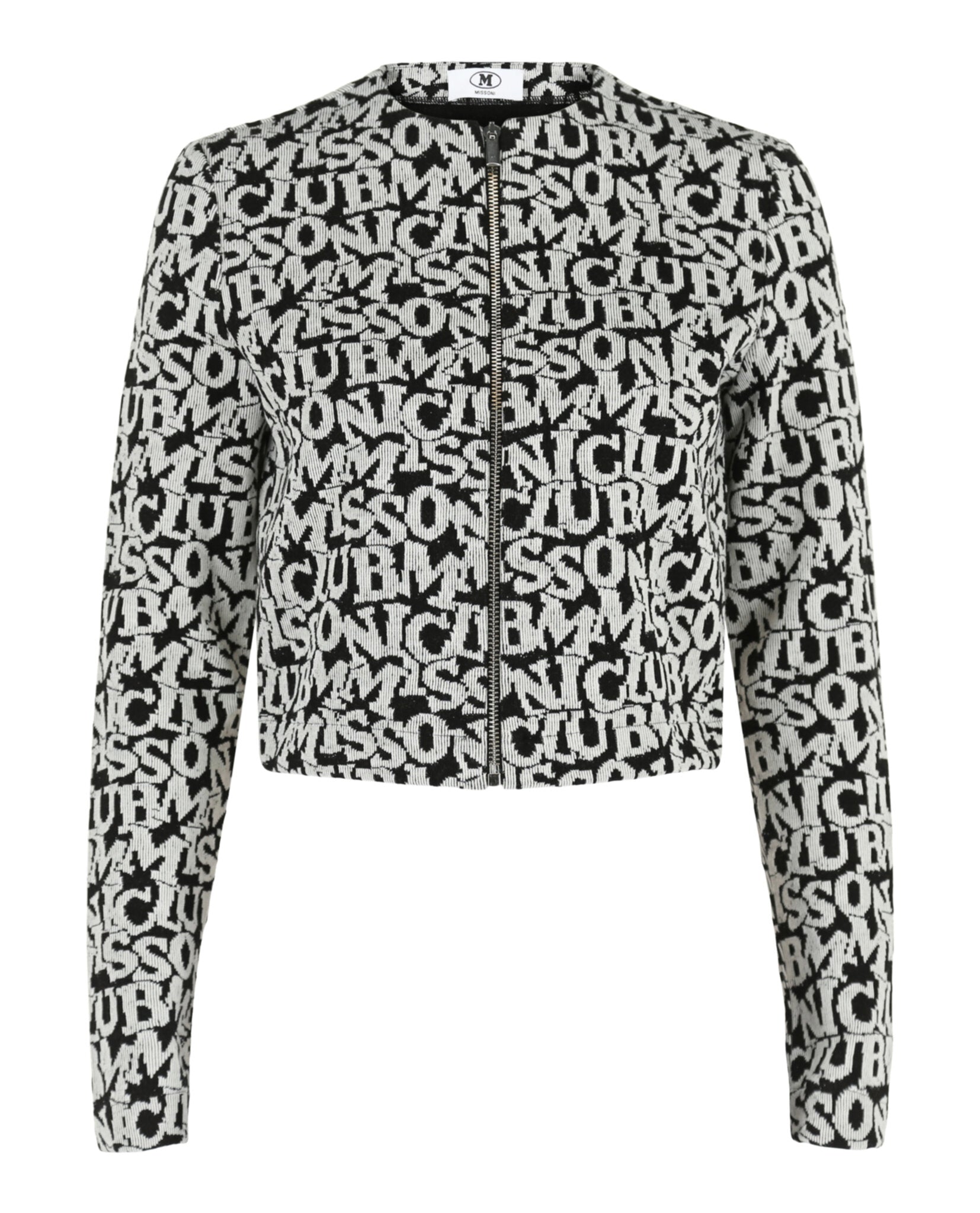 M Missoni Womens Logo Patterned Jacket