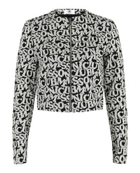 M Missoni Womens Logo Patterned Jacket