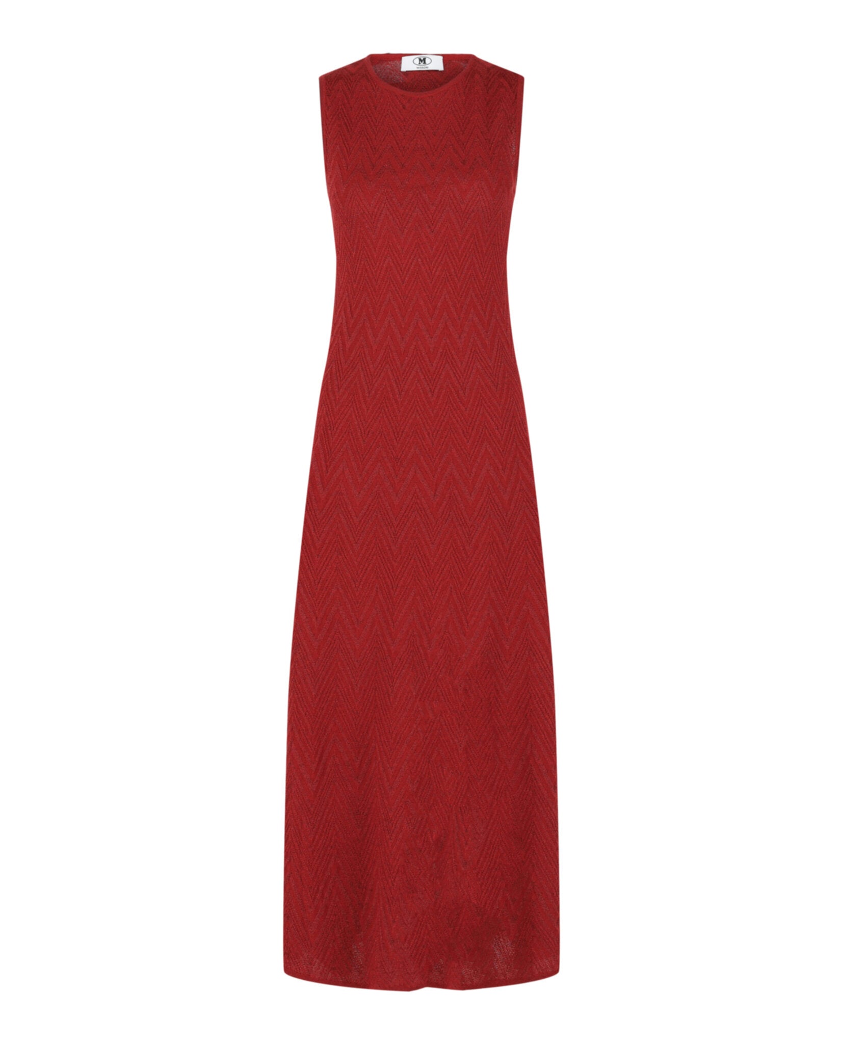 M Missoni Womens Metallic Chevron Maxi Dress
