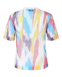 M Missoni Womens Sheer Chevron Mesh Crewneck T-Shirt
