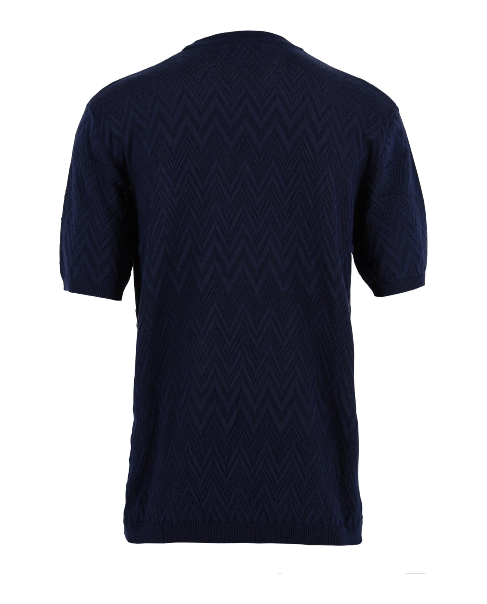 M Missoni Mens Zig Zag Short Sleeve Sweater