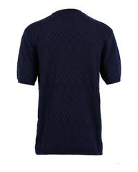 M Missoni Mens Zig Zag Short Sleeve Sweater