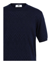 M Missoni Mens Zig Zag Short Sleeve Sweater