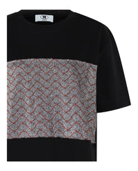 M Missoni Womens Lamé Diamond Panel T-Shirt