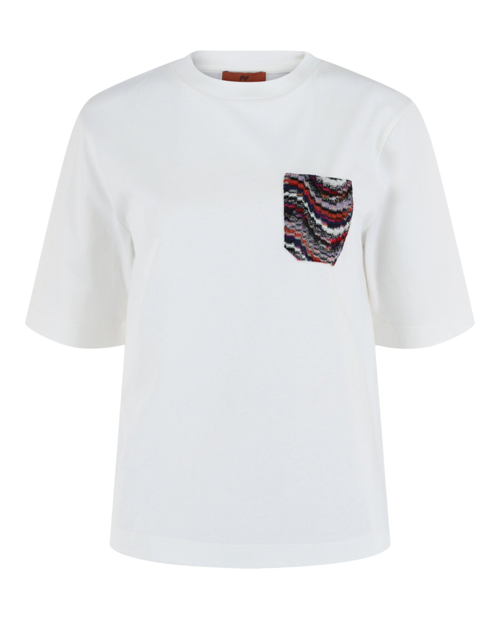 M Missoni Womens Patterned Pocket T-Shirt