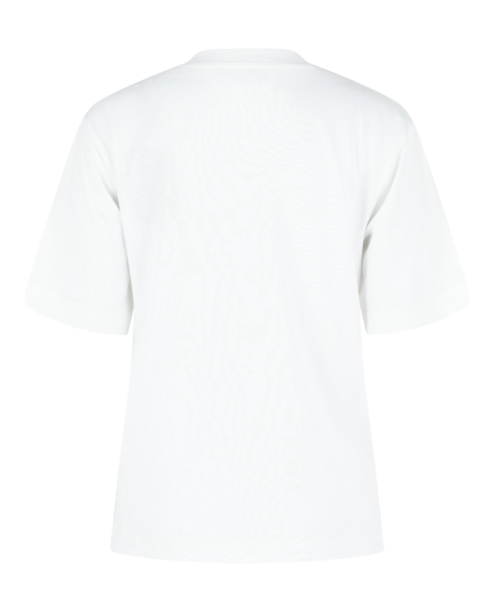 M Missoni Womens Cotton T-Shirt With Zig Zag Embroidered Pocket