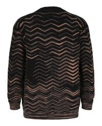M Missoni Mens Chevron-Knit Cardigan