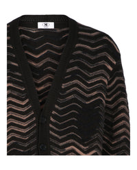 M Missoni Mens Chevron-Knit Cardigan