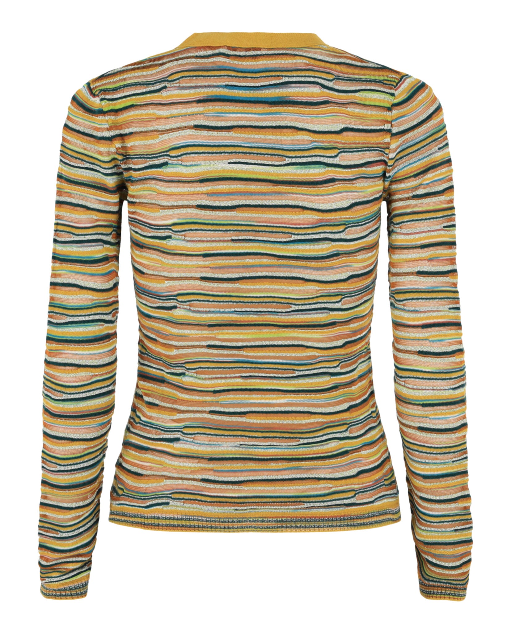 M Missoni Womens Fitted Striped Cardigan