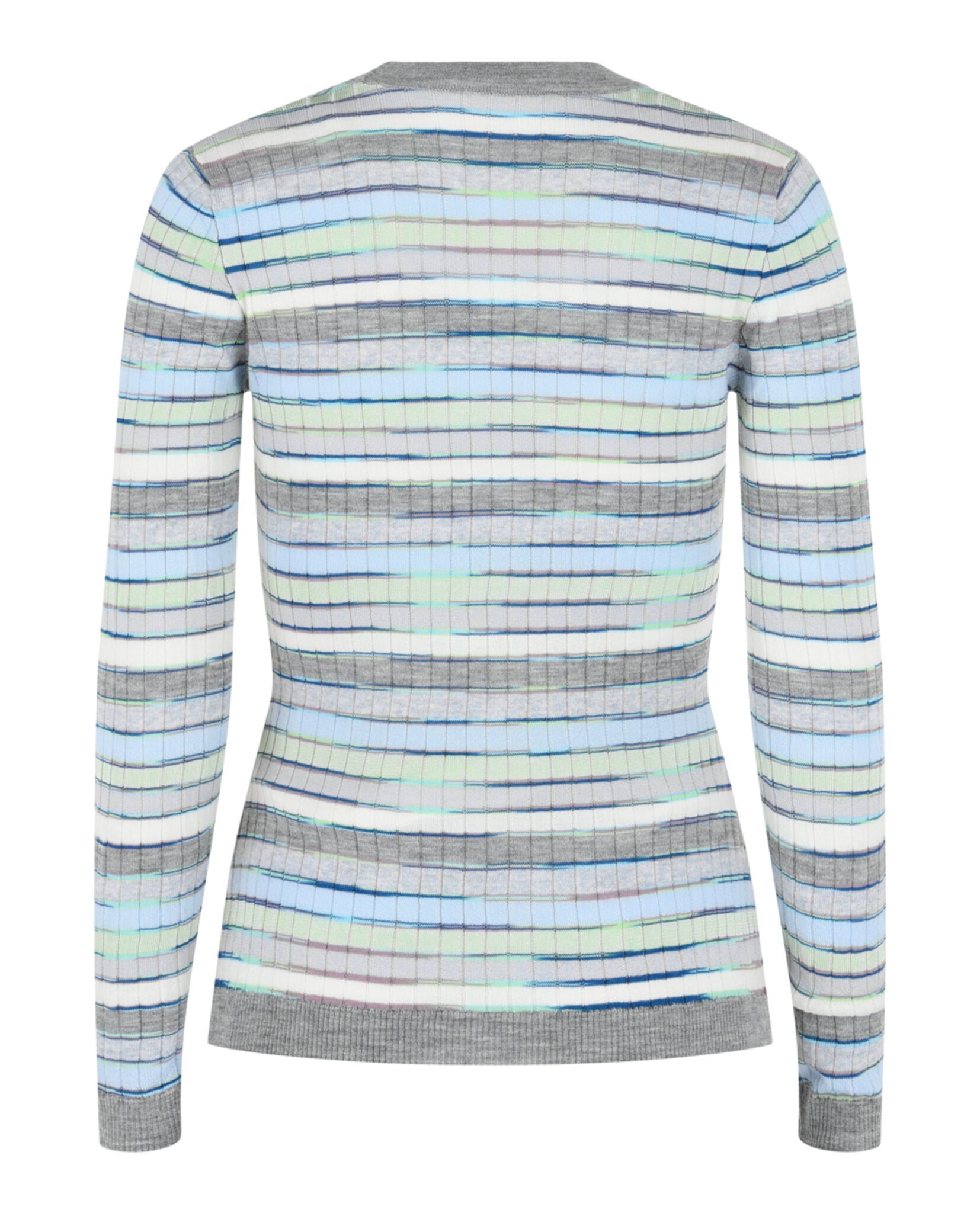 M Missoni Womens Fitted Striped Cardigan