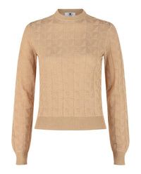 M Missoni Womens Patterned Lamé Crewneck Sweater