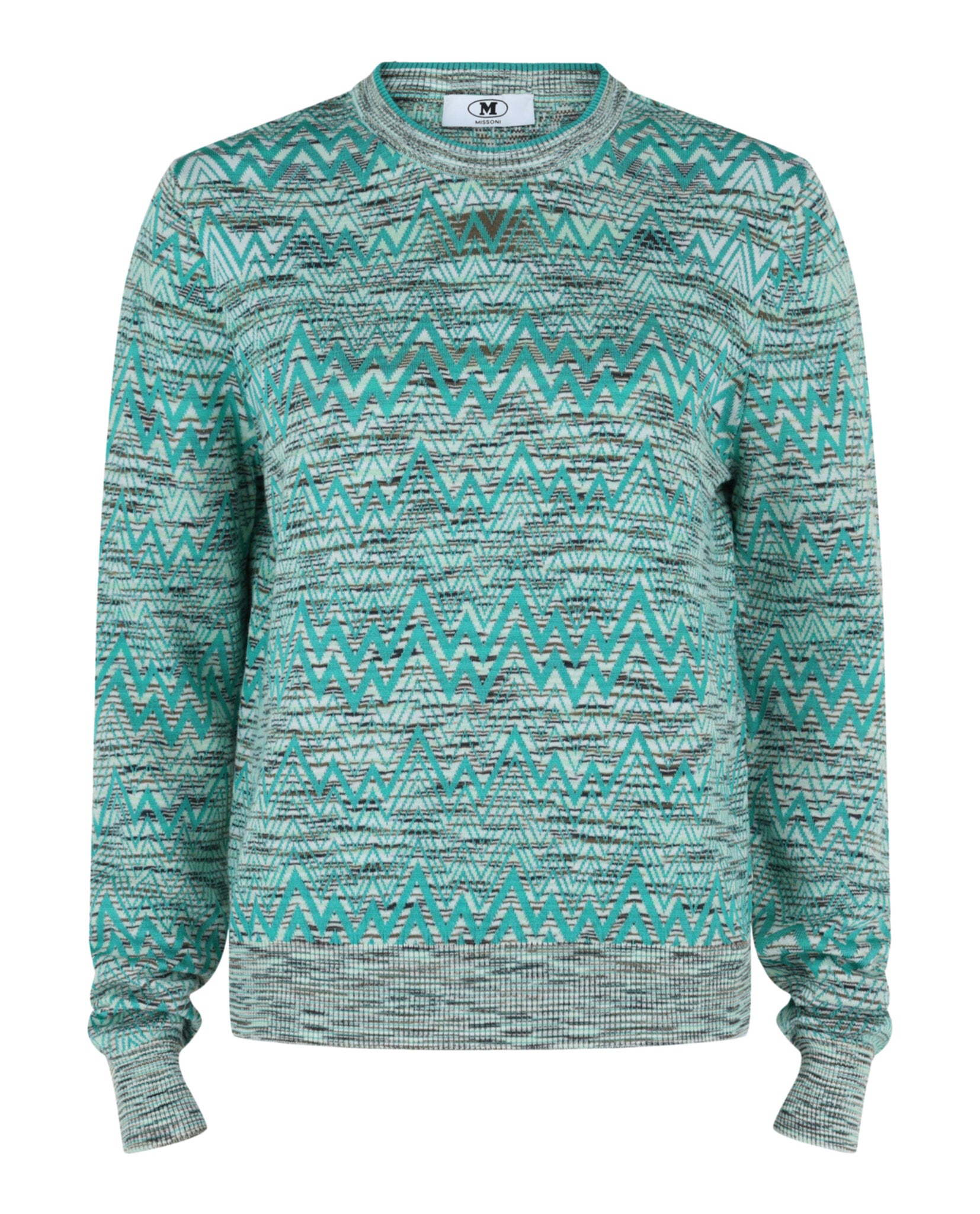 M Missoni Womens Oversized ZigZag Sweater