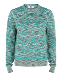 M Missoni Womens Oversized ZigZag Sweater